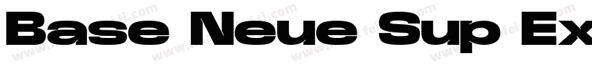 Base Neue Sup Exp Black字体转换